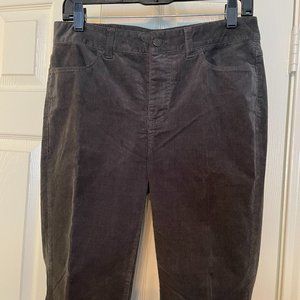 Talbots Dark Gray Corduroy Pants Size 6 NWOT